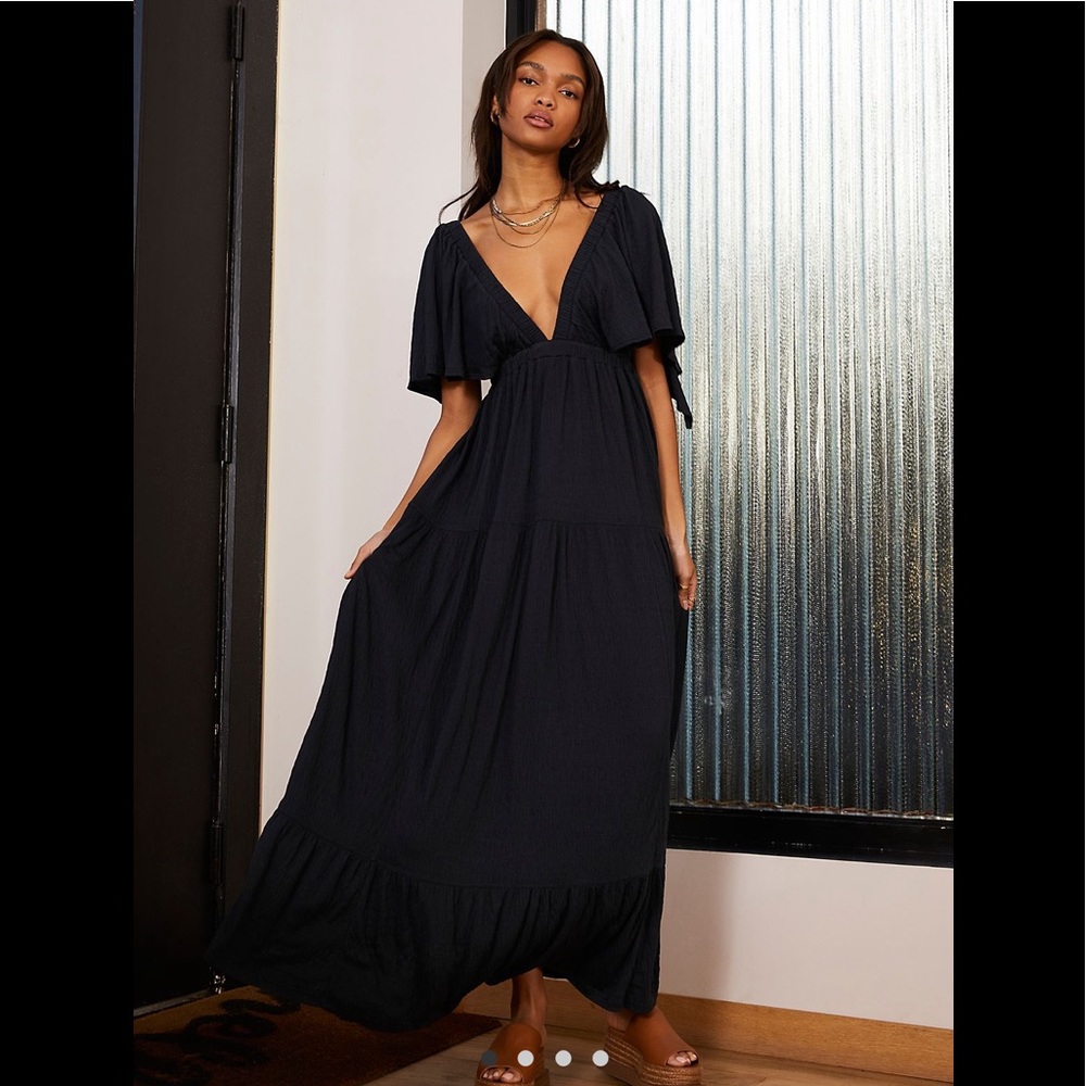 free people la la maxi dress